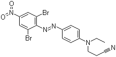 CAS # 55281-26-0, Disperse Orange 61, 3-[[4-[(2,6-Dibromo-4-nitrophenyl)azo]phenyl]ethylamino]propiononitrile