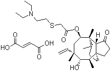 structure of CAS# 55297-96-6, Tiamulin fumarate