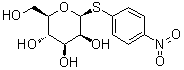 p-Nitrophenyl 1-thio-beta-D-mannopyranoside molecular structure (CAS 55385-51-8)