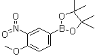 structure of CAS# 554411-20-0, 4-Methoxy-3-nitrophenylboronic acid pinacol ester