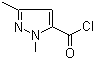 1,3-Dimethyl-1H-pyrazole-5-carbonyl chloride molecular structure (CAS 55458-67-8)