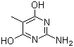 CAS # 55477-35-5, 2-Amino-4,6-dihydroxy-5-methylpyrimidine, 2-Amino-5-methylpyrimidine-4,6-diol, 2-Amino-5-methyl-1H,5H-pyrimidine-4,6-dione