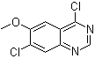 structure of CAS# 55496-51-0, 4,7-二氯-6-甲氧基喹唑啉