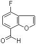 4-Fluoro-7-benzofurancarboxaldehyde molecular structure (CAS 555155-07-2)