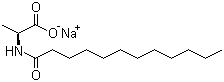 CAS # 55535-58-5, Sodium N-dodecanoyl-L-alaninate, N-Dodecanoyl-L-alanine monosodium salt