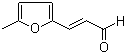 CAS # 5555-90-8, 5-Methyl-2-furanacrolein, (5-Methylfuryl)acrolein, 1-(5-Methyl-2-furanyl)-1-propen-3-al, 3-(5-Methyl-2-furanyl)-2-propenal