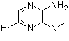 structure of CAS# 55635-63-7, 2-Amino-5-bromo-3-(methylamino)pyrazine