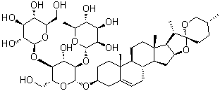 CAS 登录号：55659-75-1, 三角叶薯蓣皂甙