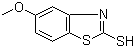 structure of CAS# 55690-60-3, 2-巯基-5-甲氧基苯并噻唑