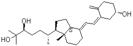 24S,25-Dihydroxyvitamin D3 molecular structure (CAS 55700-58-8)