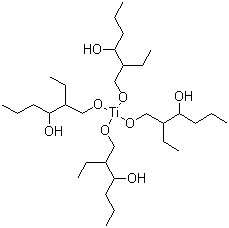 CAS # 5575-43-9, Tetraoctyliniglycol titanate, Tetrakis(2-ethylhexane-1,3-diolato)titanium