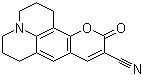 CAS # 55804-68-7, Coumarin 337, 2,3,6,7-Tetrahydro-11-oxo-1H,5H,11H-[1]benzopyrano[6,7,8-ij]quinolizine-10-carbonitrile