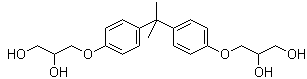 structure of CAS# 5581-32-8, 双酚 A 双(2,3-二羟基丙基)醚