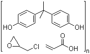 CAS 登录号：55818-57-0, 环氧丙烯酸酯 UV 树脂, 4,4'-(1-甲基亚乙基)二苯酚与(氯甲基)环氧乙烷 2-丙烯酸酯的聚合物