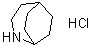 2-Azabicyclo[3.2.2]nonane hydrochloride molecular structure (CAS 5597-38-6)