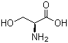 L-Serine molecular structure (CAS 56-45-1)