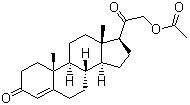 Deoxycorticosterone acetate  molecular structure (CAS 56-47-3)