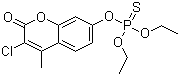 CAS # 56-72-4, Coumaphos, O-(3-Chloro-4-methyl-2-oxo-2H-chromen-7-yl) O,O-diethyl thiophosphate