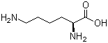 structure of CAS# 56-87-1, L-赖氨酸