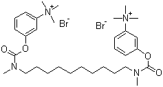 CAS # 56-94-0, Demecarium bromide, 3,3'-(1,10-Decanediylbis((methylimino)carbonyloxy))bis(N,N,N-trimethyl-benzenaminium)) dibromide