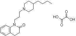 CAS # 560085-12-3, 1-[3-(4-Butylpiperidin-1-yl)propyl]-3,4-dihydro-1H-quinolin-2-one oxalate
