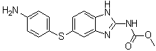 structure of CAS# 56073-96-2, [5-[(4-Aminophenyl)thio]-1H-benzimidazol-2-yl]carbamic acid methyl ester