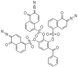 CAS 登录号：5610-94-6, 2,3,4-三羟基二苯甲酮 三(1,2-萘醌-2-叠氮代-5-磺酸酯)