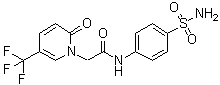 CAS 登录号：561006-28-8, N-[4-(氨基磺酰基)苯基]-2-氧代-5-(三氟甲基)-1(2H)-吡啶乙酰胺