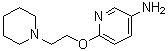 structure of CAS# 561277-09-6, 6-[2-(1-Piperidinyl)ethoxy]-3-pyridinamine