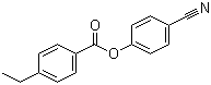 structure of CAS# 56131-48-7, 4-乙基苯甲酸 4-氰基苯酯