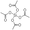 四乙酰氧基硅烷分子结构 (CAS 562-90-3)