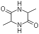 structure of CAS# 5625-46-7, 3,6-二甲基哌嗪-2,5-二酮