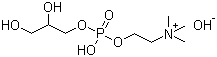 CAS # 563-23-5, Choline glycerophosphate, 2-[[(2,3-Dihydroxypropoxy)hydroxyphosphinyl]oxy]-N,N,N-trimethylethanaminium hydroxide (1:1)