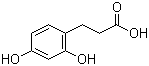 structure of CAS# 5631-68-5, 3-(2,4-Dihydroxyphenyl)propionic acid