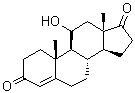 11-Hydroxy-4-androstene-3,17-dione molecular structure (CAS 564-32-9)