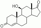 structure of CAS# 564-33-0, 11b-Hydroxyandrost-4-ene-3,17-dione