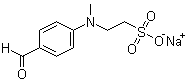 structure of CAS# 56405-41-5, 4-(N-Methyl-N-sulfoethyl)aminobenzaldehyde sodium saltsodium salt