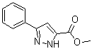 structure of CAS# 56426-35-8, 3-苯基-1H-吡唑-5-羧酸甲酯