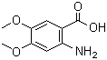 structure of CAS# 5653-40-7, 2-氨基-4,5-二甲氧基苯甲酸