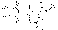 CAS # 56602-40-5, [6R-(6alpha,7beta)]-7-(1,3-Dihydro-1,3-dioxo-2H-isoindol-2-yl)-3-methyl-4-(methylthio)-8-oxo-5-thia-1-azabicyclo[4.2.0]oct-2-ene-2-carboxylic acid 1,1-dimethylethyl ester