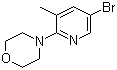 CAS # 566158-47-2, 5-Bromo-3-methyl-2-(morpholino)pyridine