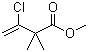 CAS # 56663-74-2, Methyl 2,2-dimethyl-3-chloro-3-butenoate, Methyl 3-chloro-2,2-dimethylbut-3-enoate, 3-Chloro-2,2-dimethyl-3-butenoic acid methyl ester