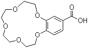 structure of CAS# 56683-55-7, 4'-Carboxybenzo-15-crown-5