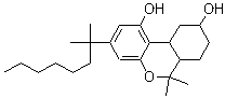CAS # 56689-43-1, Canbisol, Nabidrox, 3-(1,1-Dimethylheptyl)-6a,7,8,9,10,10a-hexahydro-6,6-dimethyl-6H-dibenzo[b,d]pyran-1,9-diol