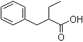 CAS # 5669-16-9, alpha-Ethylbenzenepropanoic acid, 2-Benzylbutanoic acid, 2-Ethyl-3-phenylpropionic acid, alpha-Ethyldihydrocinnamic acid