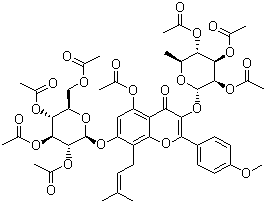 CAS 登录号：56692-02-5, 淫羊藿苷全乙酸酯