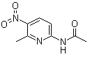 N-(6-Methyl-5-nitro-2-pyridinyl)acetamide molecular structure (CAS 5671-68-1)