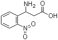 structure of CAS# 5678-48-8, 3-Amino-3-(2-nitrophenyl)propanoic acid