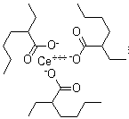 CAS # 56797-01-4, Cerous 2-ethylhexoate, Cerium tri(2-ethylhexanoate), Cerium tris(2-ethylhexanoate), Cerium(III) 2-ethylhexanoate