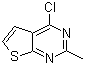 structure of CAS# 56843-79-9, 4-氯-2-甲基噻吩并[2,3-d]嘧啶